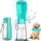 POWZOO 550ML Bouteille d'eau Portable pour Chien Chat,150° Pliable Gourde Chien,Distributeur d'eau Portable Gourde,Convient pour Les Sorties,la Marche Quotidienne,Les Voyages,Le Camping.(Bleu)