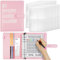 OFFCUP 100 Envelope Challenge Binder, A5 Budget Planner, Money Challenge Binder, Sparbuch mit Geldumschlägen, Cash Envelopes Money Saving Binder, 100 Tage und Sparen Sie 5.050