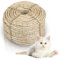 Jopassy Cuerda de sisal de 30 m para árbol rascador, 8 mm, cuerda de sisal para gatos, cuerda de sisal para gatos, gatos, cuerda de sisal natural