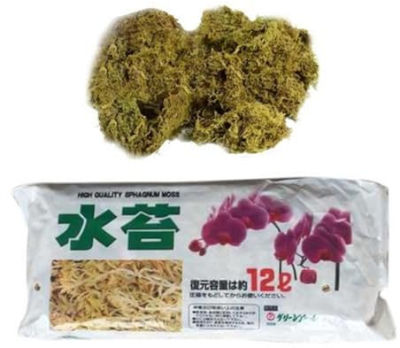Sphagnum Moos Für Bonsai, Orchideen, Sphagnum Moos Substrat Get Trocknen, 12L Wassermoos Trockenmoos Wasser Gras Substrat Für Orchidee Phalaenopsis