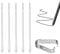 Set di 5 Punte di Ricambio per Pennino S Pen per Samsung Galaxy S6/S6 Lite/S7/S7+/S7 FE/S8/S8+/S8 Ultra/S21 Ultra/S22 Ultra/S23 Ultra/Note10/Note10+/Note 20/Note 20 Ultra (Bianco)