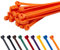 TCTS Orange Cable Ties, 370mm x 4.8mm (Pack of 100) Premium Nylon Zip Ties, Multi-Purpose Plastic Tie Wraps, Secure Self-Locking Mechanism, for Home, Garden, Office and DIY