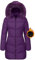 Tuopuda Cappotto Giubbotto Donna Invernale Giacca Cappotti Imbottita Caldo Parka Slim Fit Felpa con Cappuccio in Pelliccia Staccabile Giacche Trapuntato Giaccone Outdoor, Viola, XXL