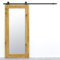 SEART Schiebetür Holzschiebetür in Eiche Mirror (Naturöl), Tür mit Spiegel 100x210 cm