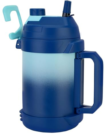 Hydraful Gallonen-Wasserflasche, 3,6 l, isoliert, Edelstahl, Sport-Wasserkrug, große dreiwandige Vakuumisolierung, hält bis zu 48 Stunden kalt, schweißfest, für Fitnessstudio, Wandern und Camping