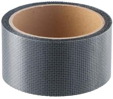 Husalsea Black Window Repair Tape, 5 M*5 CM Window Screen Repair Kit, Adhesive Screen Repair Tape, Elasticity Window Mesh Tape, Waterproof Fiberglass Door Window Screening Mesh Repair Kit