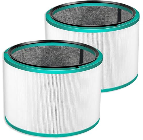 2 Pack Air Purifier Filter Replacements for Dyson HP01, HP02, DP01 Desk Purifiers. Compare to Part # 968125-03 - Compatible with Dyson Pure Hot Cool Link Air Purifier Filter Replacement
