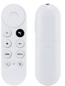 Mando a distancia por voz Bluetooth para Google Chromecast TV 4K Snow G9N9N, compatible con Google TV, Netflix, películas de YouTube, mando a distancia de streamer 4K HDR