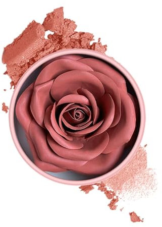 Rose Blush,Long Wearing Blush | 3D Rose Petal Rouge Buildable Non-Greasy for Women Face and Cheek Parties and Gatherings