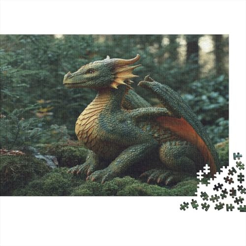 Friendly Adult Green Drache Rätsel Für Erwachsene |Das Dschungelbuch| Familienspaß-Puzzles 1000pcs (75x50cm)