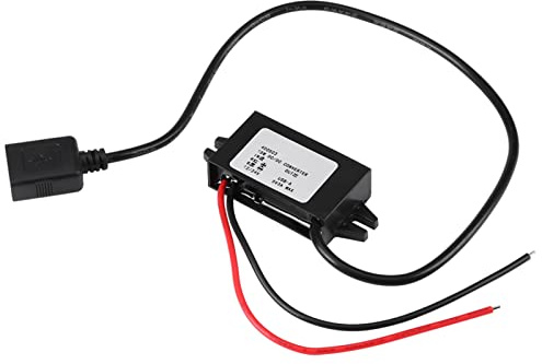 Fockety DCDC Adapter 12V/24V to USB 5V 3A Converter Regulator for Car Audio Radio Monitor Kids Car Silicone Encapsulation
