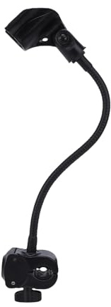 Btuty Flexible Gooseneck Arm Clamp Holder with Stand, Adjustable Microphone Holder for Desk Table Tripod Stable Mounting, Ideal Mic Stand for Musicians, Singers