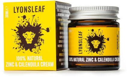 Zinc and Calendula Cream 100% Natural - for perioral dermatitis, rosacea, acne, nappy rash cream, spots, blemishes, breakouts, rashes (30ml) (Pack of 2)