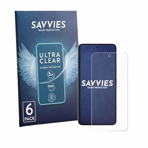 Savvies 6 Stück Schutzfolie für ZTE Nubia Focus 2 Ultra Displayschutz-Folie Ultra-Transparent