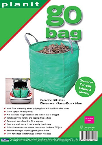 4 x Go Bags - 120L Heavy Duty Garden Waste Bag - great valu multi-pack