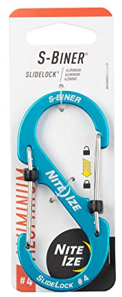 Nite Ize S-Biner SlideLock Aluminium #4 Blau Karabiner | aus Aluminium, LSBA4-03-R6