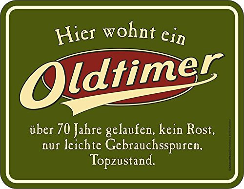 70 Jahre - Fun-Schilder - Oldtimer