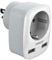 TESSAN USA Adapter Steckdose, 3 in 1 Reiseadapter USA mit USB C und USB A, Adapter Deutschland Stecker 1875W, EU to US Adaptor, Steckdosenadapter Amerika für Thailand Kanada, Reisestecker Typ B