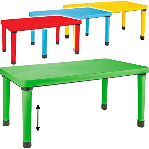 alles-meine.de GmbH Kinder - Tisch - mitwachsend + höhenverstellbar - BLAU - für INNEN & AUßEN - Kindermöbel - Mädchen & Jungen - bis 100 kg belastbar - Plastik/Kunststoff - Ga..