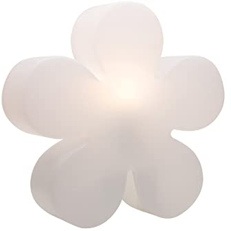 8 seasons design Shining Flower Deko-Lampe Blume Ø 40cm (Weiß), E27 Fassung inkl. Leuchtmittel in warmweiß, als Indoor- & Outdoor Deko, Kinderzimmer