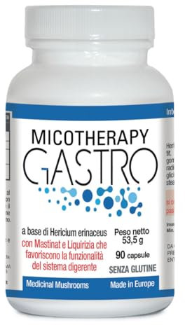 AVD REFORM | Micotherapy Gastro — Integratore con Hericium, Mastinat e liquirizia per il benessere gastrico e la protezione delle mucose — 90 capsule — Made in Italy