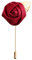 HAOSHICS Lot De 3 éPingles en Forme De Roses Artificielles pour Costume De Marié - pour Mariage, FêTe, Anniversaire, DéCoration De Costume (vin Rouge)