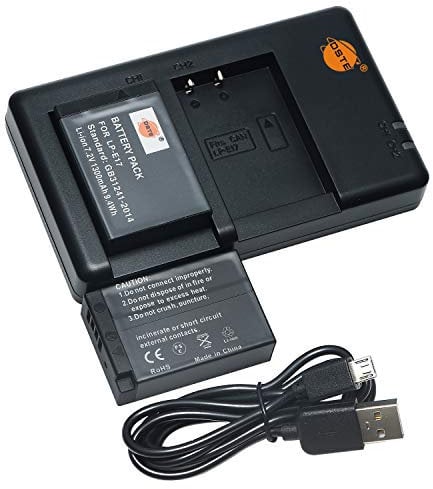 DSTE 7.2V 1300mAh LP-E17 Lithium Battery Pack(2 Packs) and Dual Charger Compatible with Canon Rebel SL3, SL2, T8i, T7i, T6i, T6s, EOS M3, M5, M6, EOS 200D, 77D, 750D, 760D, 800D, 8000D, R10 and More
