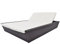 Hommdiy Sonnenliege Auflage Poly Rattan Doppelliege Gartenliege Lounge Liege