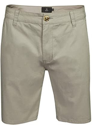 Xact Men's Cotton Stretch Chino Shorts (Frost Grey) 42