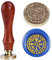Vegvisir Viking Wachs-Siegel-Stempel Kompass Rune Spruch Siegel Wachsstempel Norse Runen Wachs-Siegel 25mm/1'' Vintage Original Siegel Stempelkopf mit Holzgriff