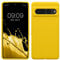 kwmobile Cover per Google Pixel 7 Pro Custodia - Back Case per Smartphone in Silicone TPU - Protezione Gommata - giallo radiante