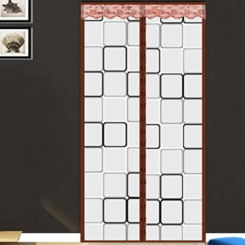 Thermovorhang Kälteschutz Haustür Magnet PVC Transparent Thermo Türvorhang Isolierfolie Wärmeschutzvorhang Tür Magnetisches Automatisches Schließen Thermovorhang (100x220cm)