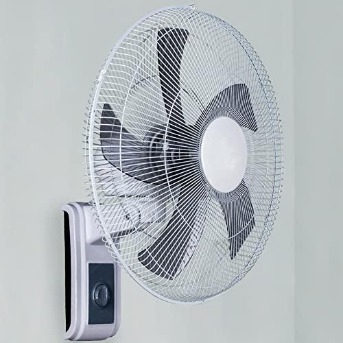 BAKAJI Ventilatore da Parete Potenza 45 Watt, Diametro 41 cm, 3 Velocità Selezionabili, Inclinazione Regolabile, Montaggio a Muro Stabile e Resistente, Ultra Silenzioso, Tensione 220 Volt - 50 Hz