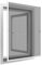 Easy Life Moustiquaire Cadre Aluminium sans perçage 120 x 140 cm Basic Plus