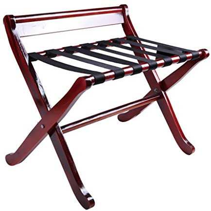 Porte-Valise, Porte-Bagages en Bois Massif, Porte-Valise Pliant