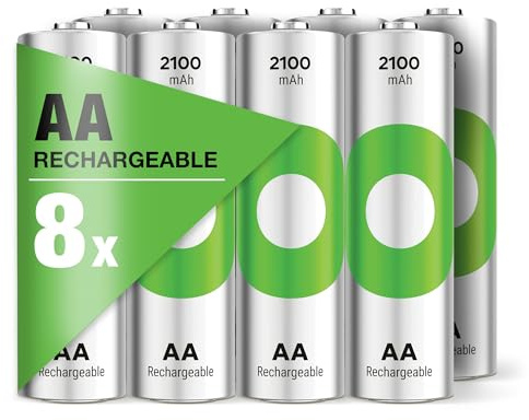 GP RECYKO AA Akku Mignon NiMH 2100 mAh, 1,2V, 8 Stück