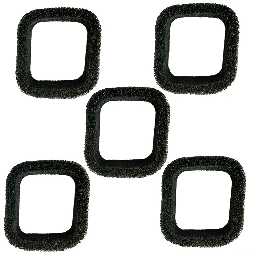 Spugna filtrante, filtro dell'aria per tosaerba e decespugliatori, 5 pezzi, 50 mm x 43 mm, durevole e universale, adatta per manutenzione esterna