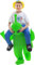 Alien Kidnapping Inflatable Costume Spooktacular Creations Adult Halloween Christmas Funny Cosplay Party Festival Mask Prom (160-190cm)