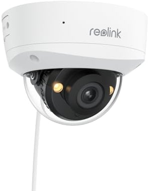 Reolink 5MP Telecamera Esterno PoE con Faretti, IK10 Antivandalo, Visione Notturna a Colori, Audio Bidirezionale, Rilevamento di Persona/Veicolo/Animale, Time Lapse, No Costi Mensili, RLC-540A