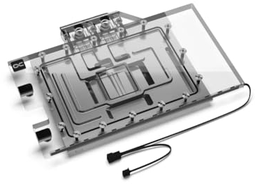 Alphacool Eisblock Aurora Wasserkühler passend zu Geforce RTX 4070 TI ROG Strix mit Backplate