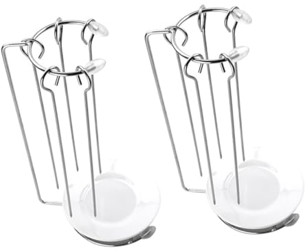 2 Sets Hanger Metal Skewers for Kabobs Flat Skewers Skewer Hanger Stand Turkey Holder Barbecue Skewer Stand Bbq Skewers Barbecue Supplies Spit Food Rack Vertical Plastic