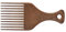 Peine Pelo Rizado - Peine Ahuecador Grande de 11 puas de Madera - Peine Afro, Dientes Especiales Para Rizos - Peine de Peluquero Resistente al Calor - Estilo de Cabello Rizado Natural - Tamaño Grande