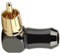 Brensty 1 Stück Cinch-Stecker, Audio-Stecker, 90-Grad-Lautsprecher-Anschlussstecker zum Löten Von Videokabeln, Ersatzteile