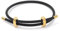 Viwind Armband Damen Verstellbare Stahldraht Armbänder 23cm Geflochten Armreif Titanstahl-Gewebtes Armschmuck Freundschaftsarmband Mit Geschenkbox (Schwarz)