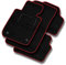 SMK Velours Standard fussmatten Auto passend für Mercedes-Benz B-Klasse W245 2005-2011 - Standard, Gewebt, Rot fußmatten Auto - Erleben Sie neuen Fahrkomfort mit einem Velours- Auto fußmatten Satz f