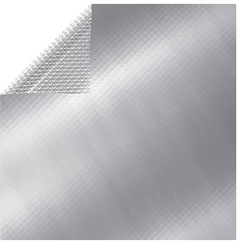 Iiaky Poolabdeckung Pool Abdeckplane Poolabdeckung Poolplane Silbern 732x366 cm PE