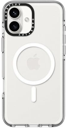 CASETiFY Clear iPhone 16 Plus Case [Not Yellowing / 6.6 ft. 3X Military Grade Drop Prootection/Compatible with Magsafe] - Clear