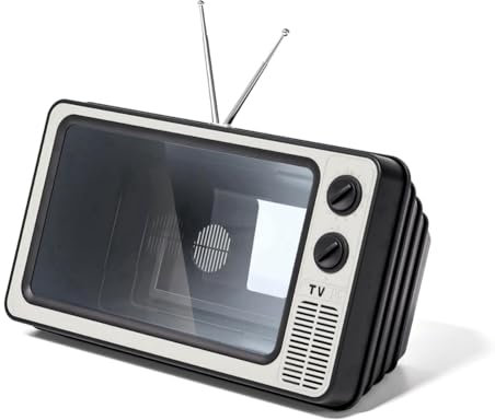 Acvxulfs Retro Tv Phone Magnifier 3D HD Mobile Phone Screen 12inch Retro TV Amplifier for All Smartphones