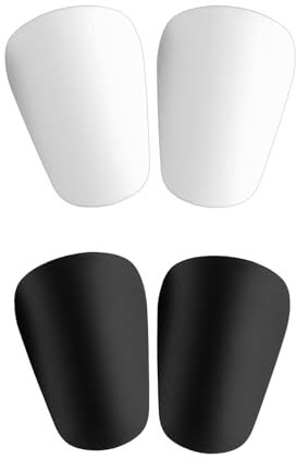 2 Paar Mini-Fußball-Schienbeinschoner für Herren, Schienbeinschoner, Schutzausrüstung für Männer, Frauen, Jungen, Mädchen, Erwachsene, Fußballzubehör, 10 x 6 cm