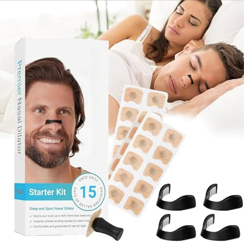 Bande Nasale Magnétique, Breezybuddy Magnetic Nasal Strip, Intake Breathing Nasal Strip, Anti Ronflement Sécurisé Ecarteur Nasal Aimanté, Améliorer la Qualité du Sommeil